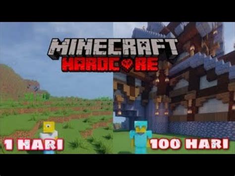 Aku Bertahan Hidup Hari Di Minecraft Hardcore Youtube