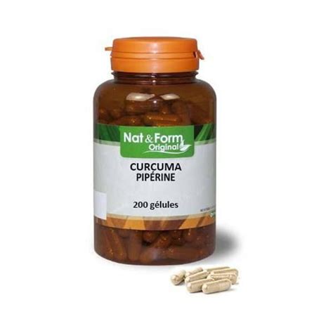 Nat Form Original Curcuma Pipérine 200 gélules végétales