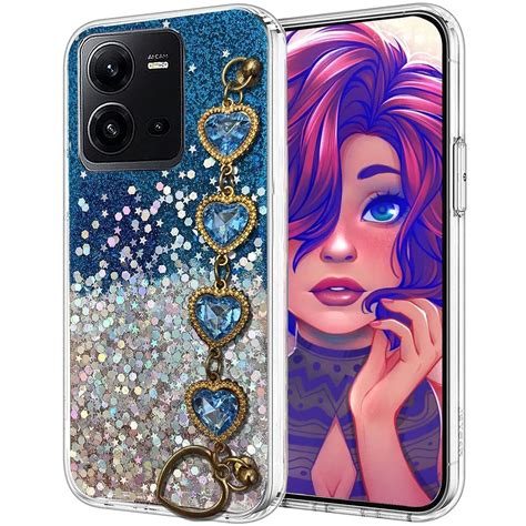 Kc Back Cover For Vivo V G Epoxy Dry Non Moving Luxury Diamond