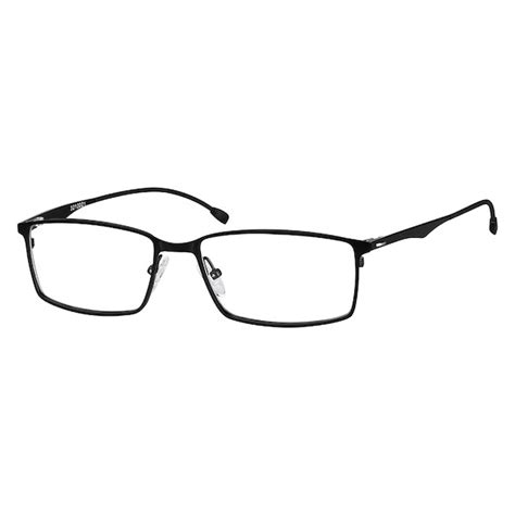 Zenni Rectangle Prescription Eyeglasses Eyeglasses Glasses Black Stainless Steel