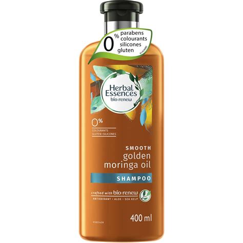 Herbal Essences Biorenew Golden Moringa Oil Smoothing Shampoo 400ml Woolworths