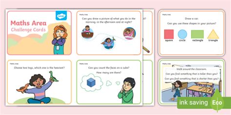 Maths Area Challenge Cards - Math Task Cards - KS1