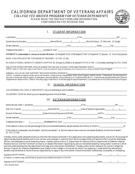 Dvs 40 Form 2023 Printable Forms Free Online