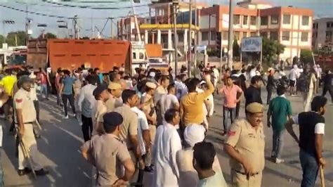 Haryana Two Home Guards Shot Dead Vehicles Burnt As Mob Tries To Stop