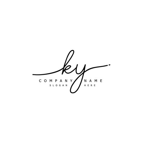 Initial Ky Handwriting Of Signature Logo Vector Art At Vecteezy