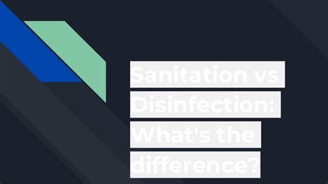 Sanitation Vs Disinfection Whats The Differencepptx