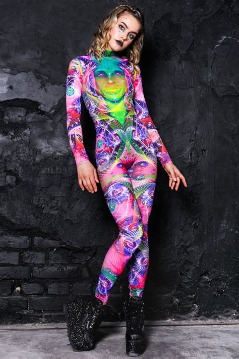 Rave Catsuit Spandex Catsuit Festival Catsuit Women Etsy Uk