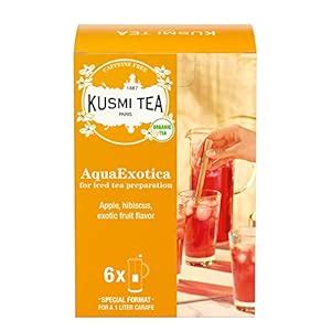 Kusmi Tea AquaExotica Bio Eistee Mit Hibiskus Und Apfel Mit