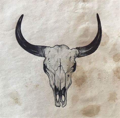 Western Tattoo In Bull Tattoos Bull Skull Tattoos Cow Skull