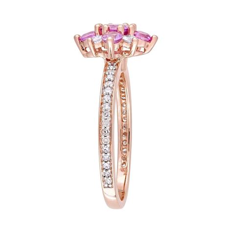 Stella Grace K Rose Gold Carat T W Diamond Pink White