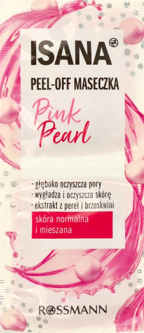 ISANA Pink Pearl maseczka do twarzy peel off oczyszcza i wygładza