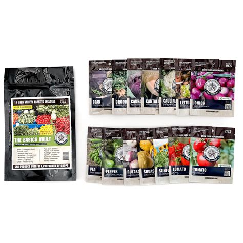 Basics Seed Vault - 14 Varieties - Myseedarmory