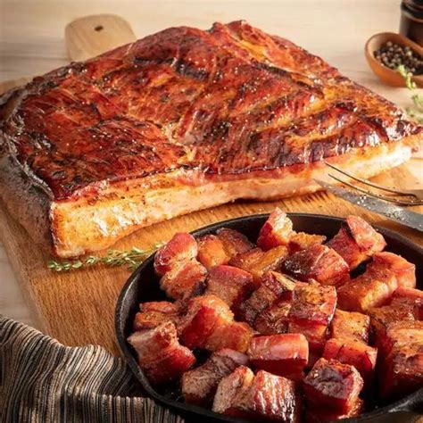 Applewood Smoked Bacon Slabs Smoked Bacon Bacon On The Grill Baked Bacon