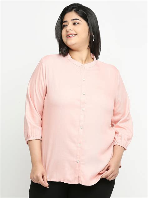 Buy Style Quotient Women Nude Coloured Plus Size Smart Formal Shirt Shirts For Women