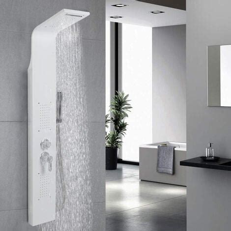 Colonne Douche En Acier Inox Avec Mitigeur Panneau Douche