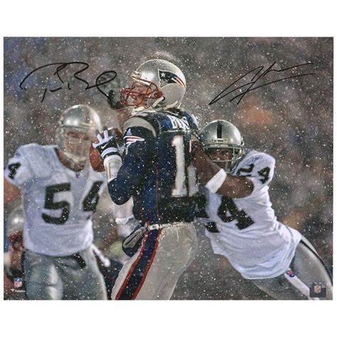 Tom Brady Charles Woodson New England Patriots Oakland Raiders