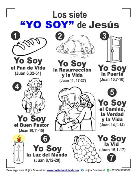 28 de abril de 2024 Los 7 YO SOY de Jesús HOJITA DOMINICAL