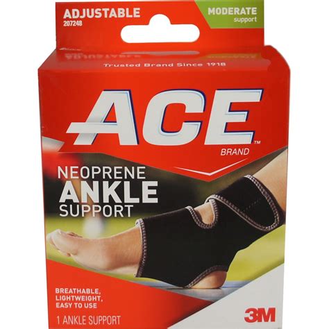 2 Pack Ace Ankle Support One Size 1 Each