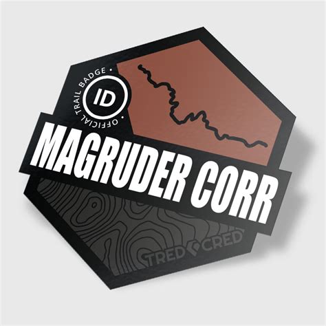 Magruder Corridor Trail Sticker Tred Cred