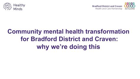 Community Mental Health Transformation Overview Youtube