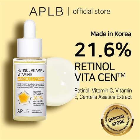 APLB Retinol Vitamin C Vitamin E Ampoule Serum 40ml Beauty Amora