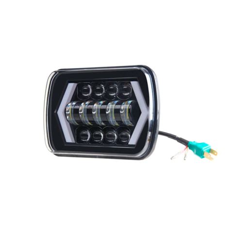 Универсальные Bi LED Фары прямоугольные с Ангельскими глазками 60W