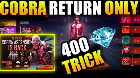 How To Get Cobra Bundle Cobra Bundle Return In Lowest Diamond Trick