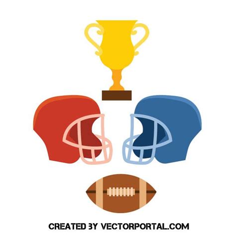 American football championship Royalty Free Stock SVG Vector and Clip Art