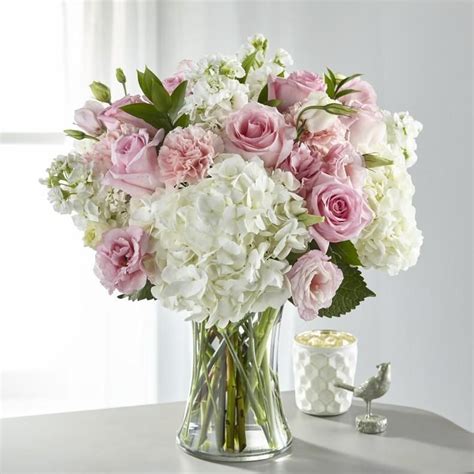 The Guiding Grace Bouquet Pink Flower Arrangements White Flower