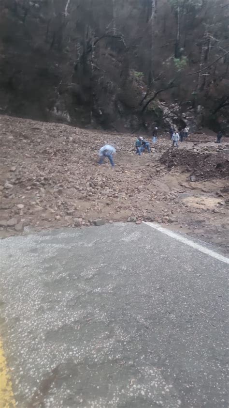 Cierran La Circulación A La Sierra De Juárez Por Deslizamiento De Lodo