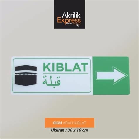 Jual Sign Kiblat Penunjuk Arah Penanda Kiblat Kota Tangerang