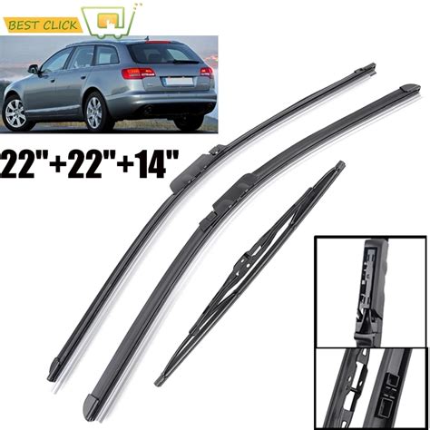 Misima Front Rear Window Wiper Set Windshield Windscreen Wiper Blades