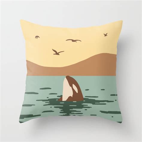 Orca Killer Whale Art Throw Pillow By Nicole Society