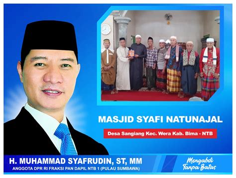 Peduli Tempat Ibadah Kini Masjid Syafi Natunajal Bima Dibantu Hms