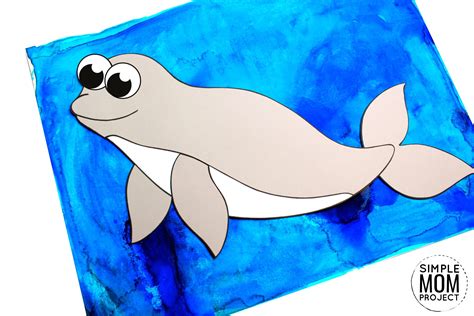 Easy DiY Beluga Whale Craft with Free Template – Simple Mom Project