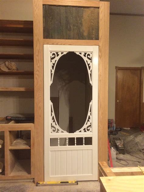 Pantry Screen Door That Will Be Painted A Muted Aqua Turquoise Oak