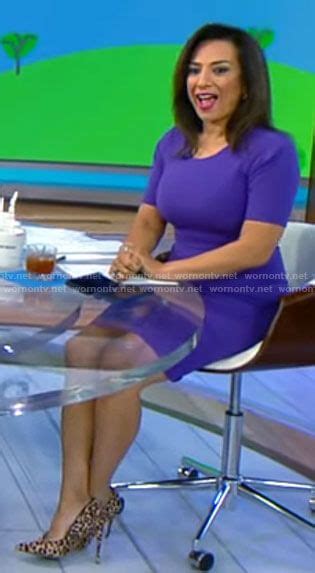 Michelle Millers Purple Dress On Cbs Saturday Morning