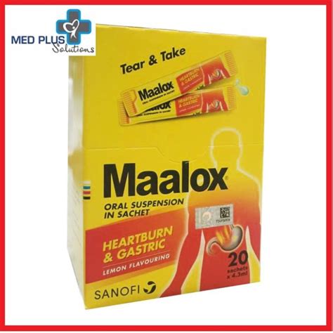 Maalox Oral Suspension In Sachet Ml X Sachets Lemon Flavour