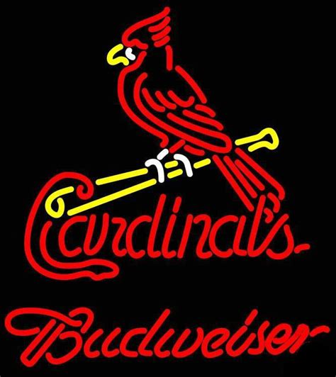 Budweiser St Louis Cardinals Neon Sign Teams Neon Light Diy Neon Signs