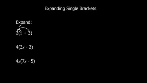 Expanding Single Brackets - YouTube 