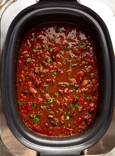 Slow Cooker Venison Chili Garden In The Kitchen