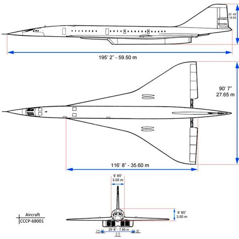 Technical Specs Dimensions Concorde Blueprints Wooden Plane