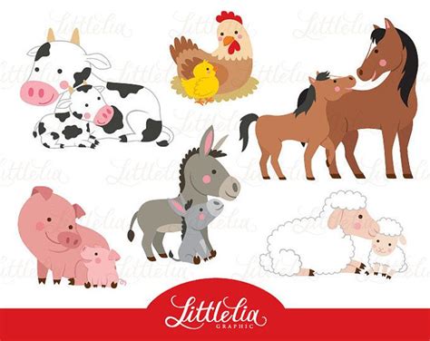 Baby Animal Clipart Baby Farm Animals Clipart Baby Shower | Etsy | Puppy clipart, Baby farm ...