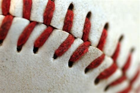 Baseball Macro Stock Image Image Of Details Close Used 228713