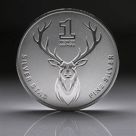 1oz Silver Stag Individual Coin 2020 Mygold