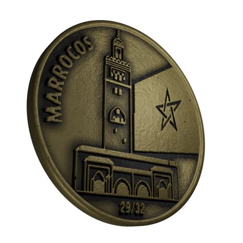 MEDALHA DA SÉRIE COPA DO MUNDO MARROCOS Galdino Colecionismo