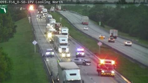 Southbound Traffic Is Backing Up Behind A Crash On Floridas Turnpike