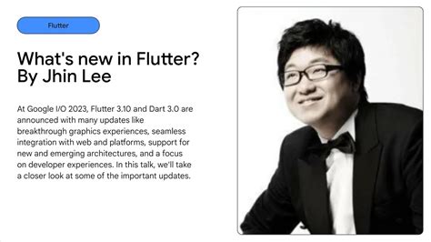 Google I O Extended What S New In Flutter Dart By Jhin Youtube