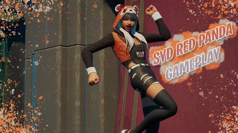 Syd Red Panda Gameplay Fortnite Youtube