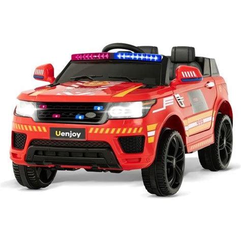 Uenjoy 12V Ride On SUV Kids Fire Fighter Truck – Toytexx